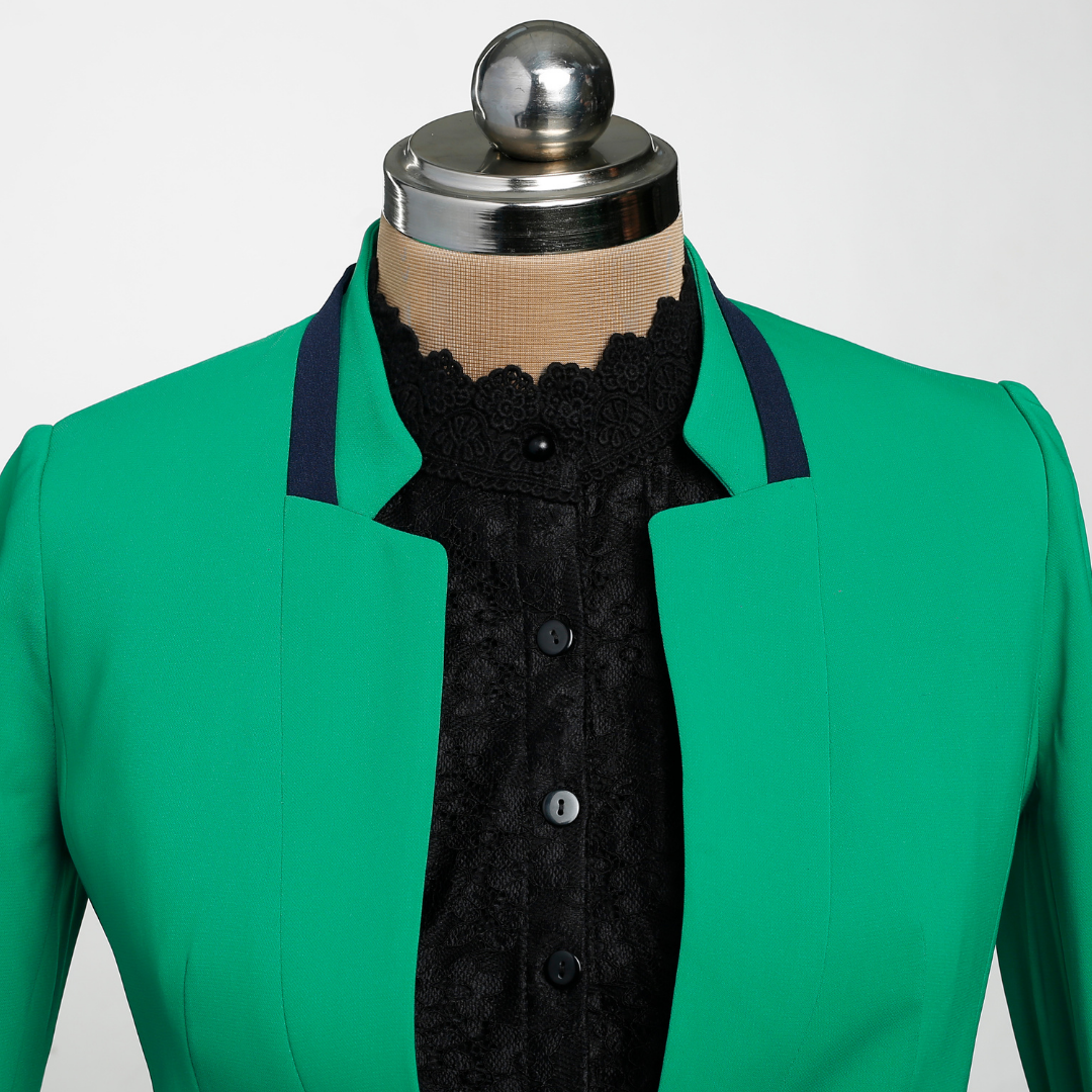 Floral Lace Detachable Collar - Black