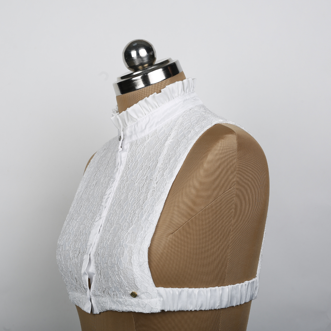 Chantilly Lace Detachable Collar - White