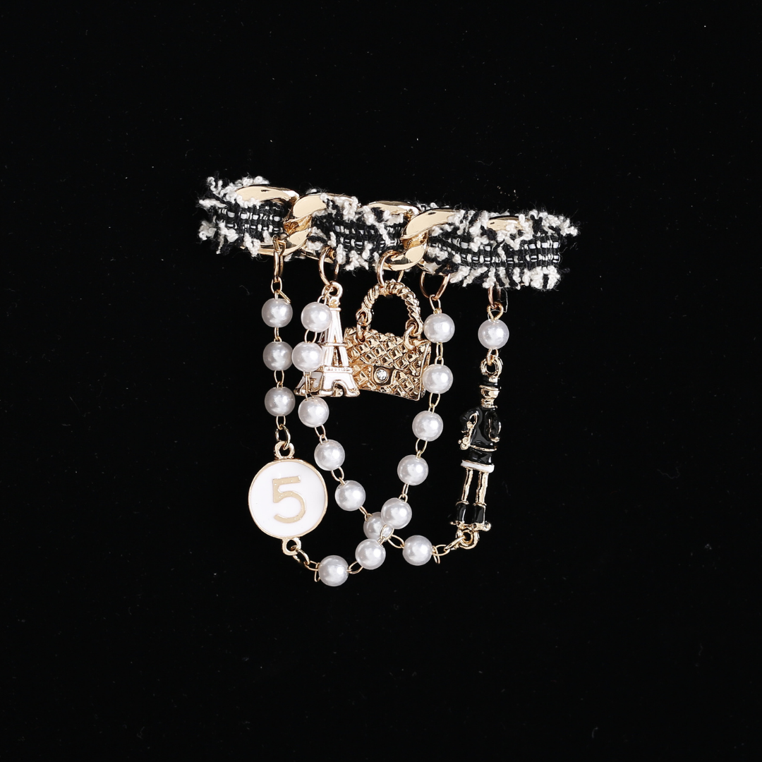 Dangling Embellishments Brooch