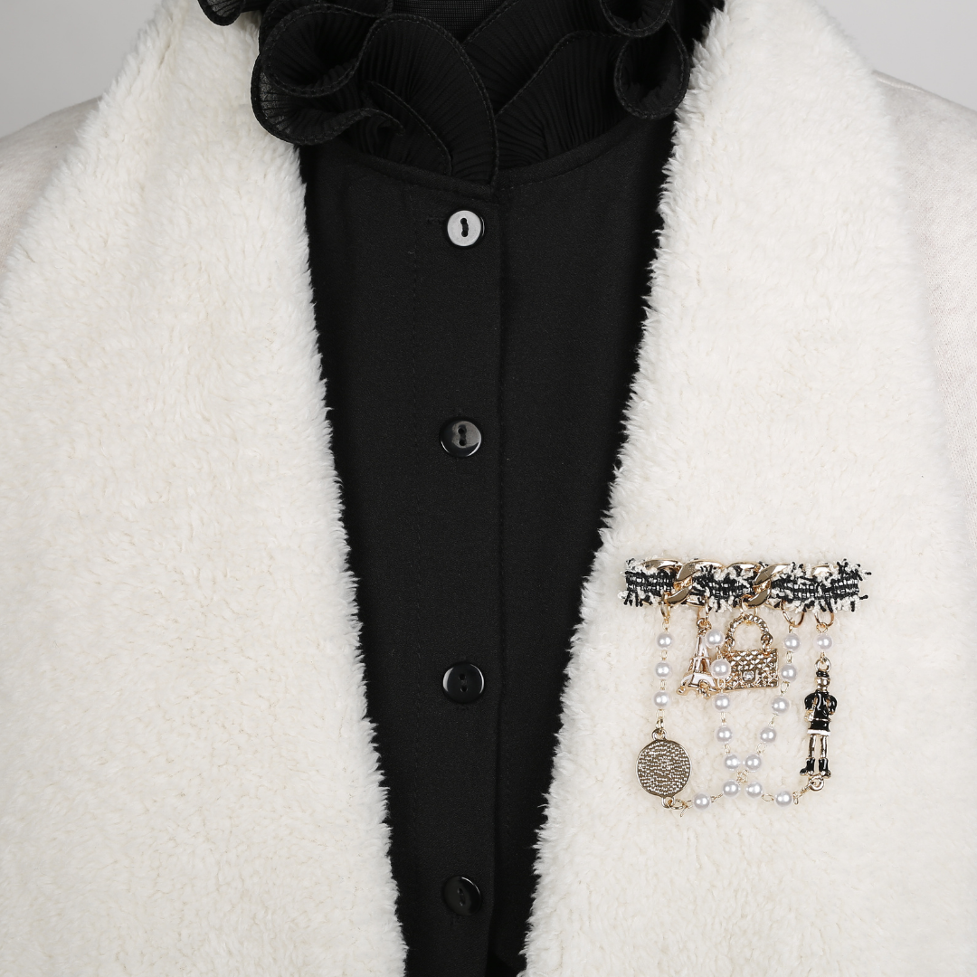Dangling Embellishments Brooch