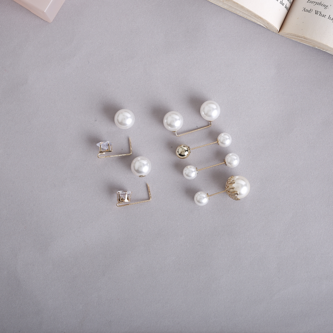 Straight & U Pearl Pins - Set of 6