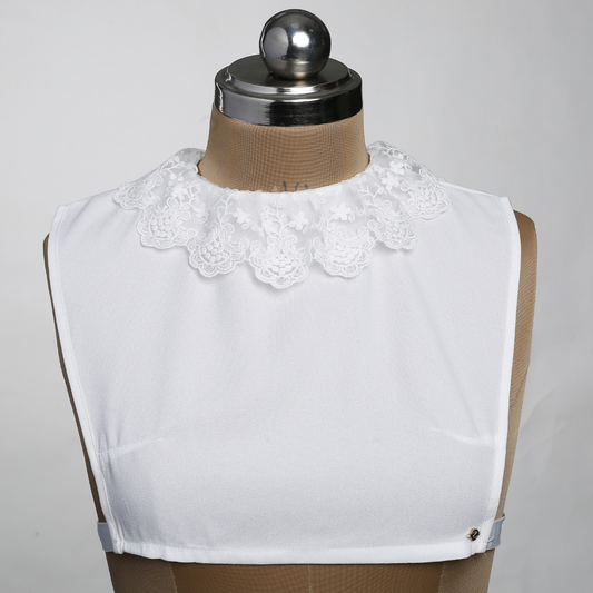 Dainty Lace Detachable Collar - White