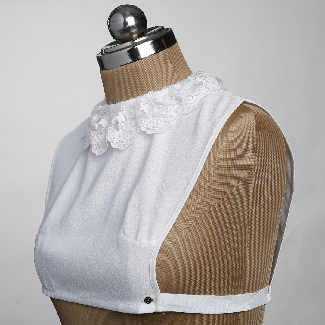 Dainty Lace Detachable Collar - White