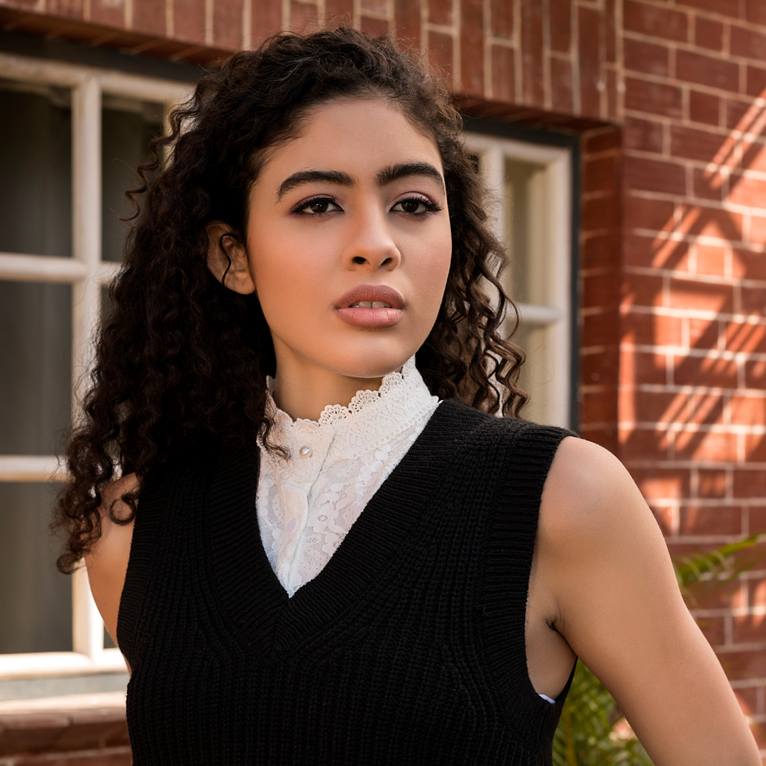 Floral Lace Detachable Collar - White