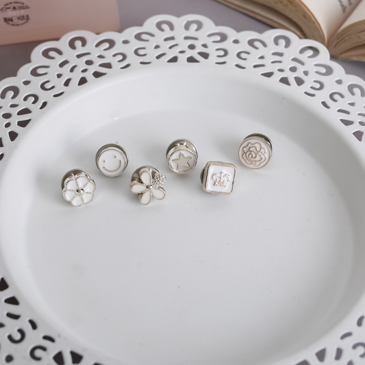 Floral Studs - Set of 6