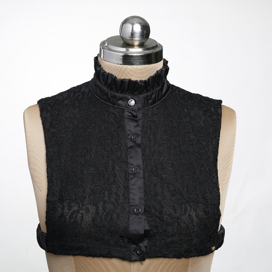 Chantilly Lace Detachable Collar - Black