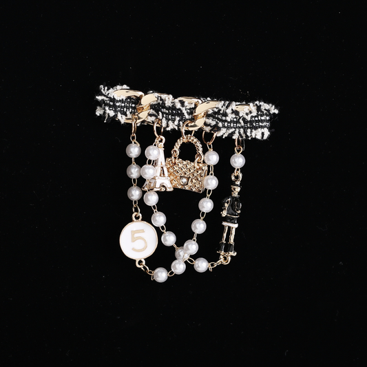 Dangling Embellishments Brooch