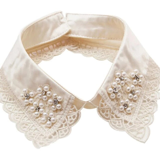 Pearl Beaded Detachable Collar