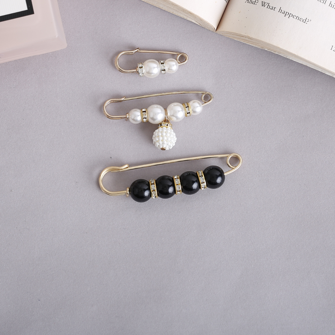 Dangling Pearl Pins - Set of 3